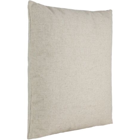 EGLO LIVING Kissen Iles, Couch Zierkissen Basic, Dekokissen aus Polyester und Leinen in Beige meliert, Kissenbezug mit Inlett, Sofakissen 50x50 cm