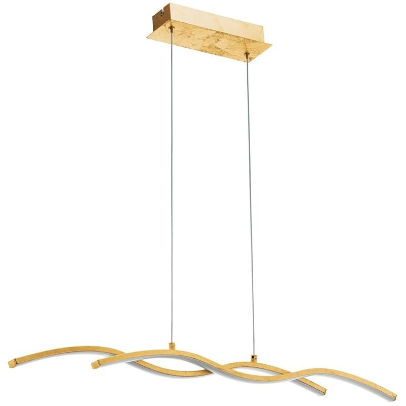 Image of Eglo - led lampada a sospensione miraflores oro bianco l: 86,5cm b: 8cm h: 120cm