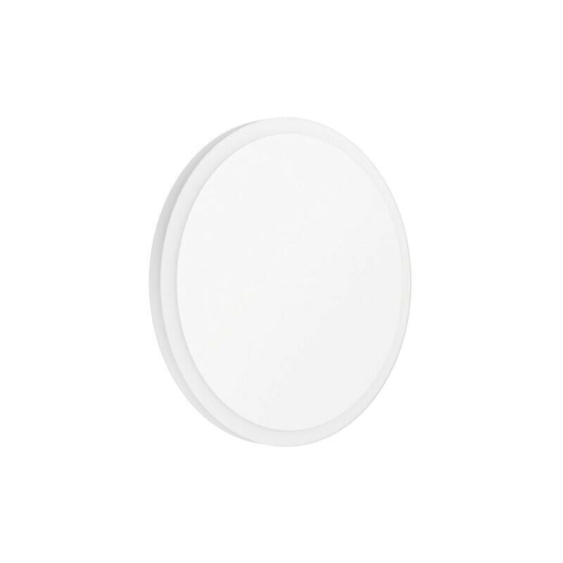 Eglo - Mongodio 1 Applique A Led In Metallo Bianco Dn. 20 Cm. 8,6w 3000k 950lm 98656