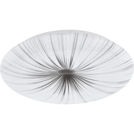 Eglo Nieves Led Plafón Blanco con Decoración Blanco y Plata