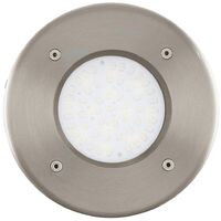 EGLO Outdoor LED Inground Spotlight Lamedo 2.5 W Round Silver 93482