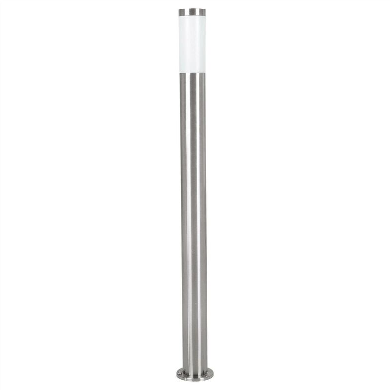 Helsinki - 1 Light Outdoor Bollard Light Stainless Steel IP44, E27 - Eglo