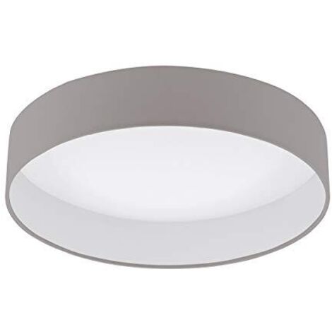 Eglo Palomaro Lampada da soffitto Integriert, 18 W, Taupe/Weiß, 40.5 x 40.5 x 10 cm