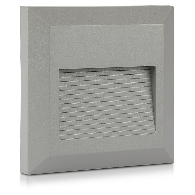 V-TAC VT1325 Outdoor/Indoor Led Step Light 3000K Grey Body Square 2W (VT-1152)