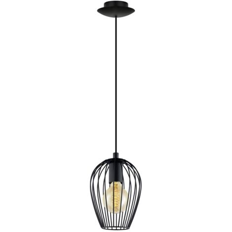 Eglo Pendelleuchte Newtown schwarz Ø 16 cm E27, max. 60 W Pendelleuchte