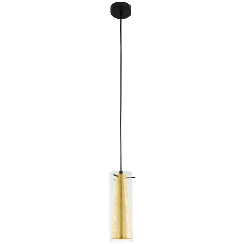 Pinto Slim Pendant Ceiling Light Black - Eglo