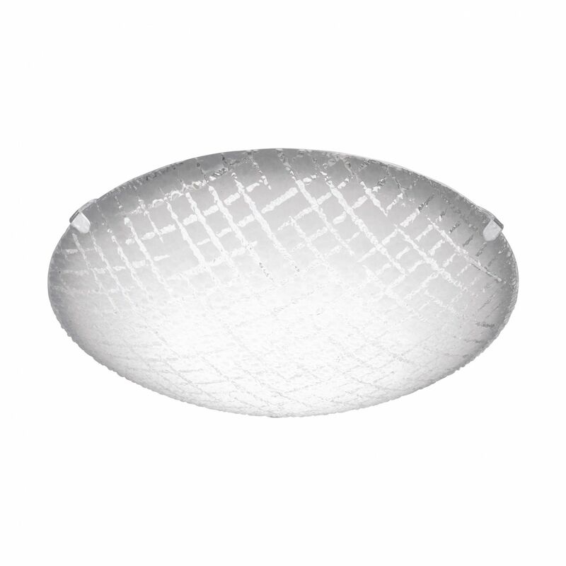 Image of Soffitto della parete luce luce Riconto 1 in vetro bianco scanalata bianco, trasparente 25 centimetri 8,2W ø