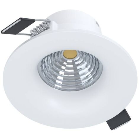 EGLO - SALICETO LAMPADA LED DA INCASSO IN ALLUMINIO BIANCO 6W DN. 88 MM. 4000K 450LM 98245