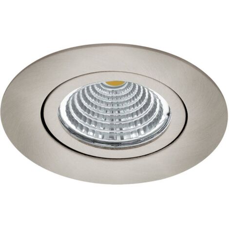 EGLO - SALICETO LAMPADA LED DA INCASSO IN ALLUMINIO NICKEL OPACO 6W DN. 88 MM. 4000K 500LM 98307