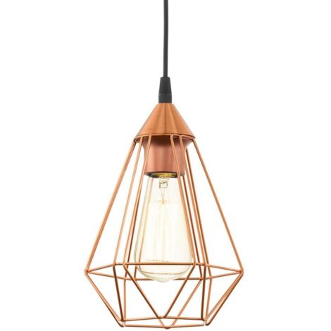 Eglo Sospensione, Materiali Vari, Rame, 17.5 x 17.5 x 110 cm
