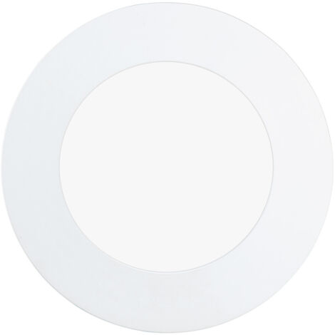 EGLO SPOT LED CIRCOLARE CON LEGA METALLICA BIANCA E PLASTICA 12 cm