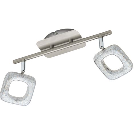 EGLO Spot, Stahl, Integriert, Weiß/nickel-matt, 46 x 7.5 x 18.5 cm, 97002