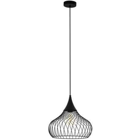 Eglo STAVERTON Lampadario a Sospensione, Nero