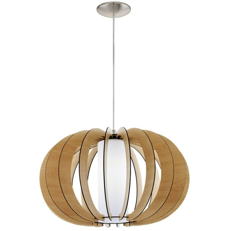 Eglo Stellato 1 - 1 Light Spherical Ceiling Pendant Satin Nickel, E27