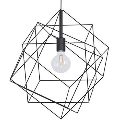 Eglo STRAITON Lampadario a Sospensione, Nero