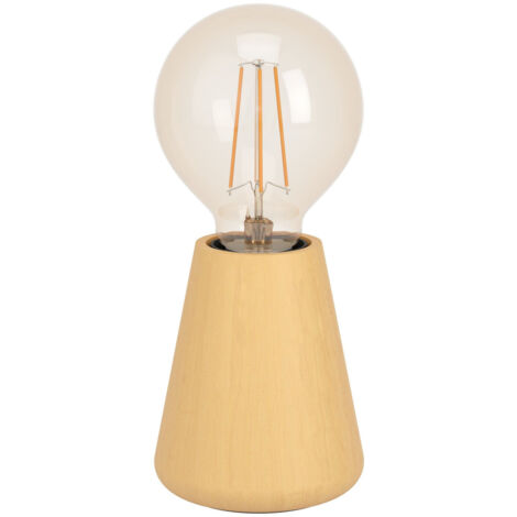 Eglo Tischleuchte Asby hellbraun 10 x 8,5 cm E27 Lampen