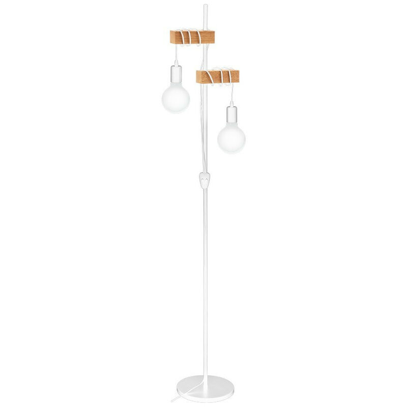 Townshend 2 Lamp Multi Arm Floor Lamp White - Eglo