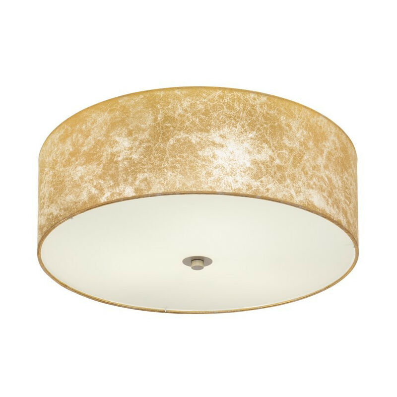 Viserbella 3 Lamp Cylindrical Ceiling Light Champagne - Eglo