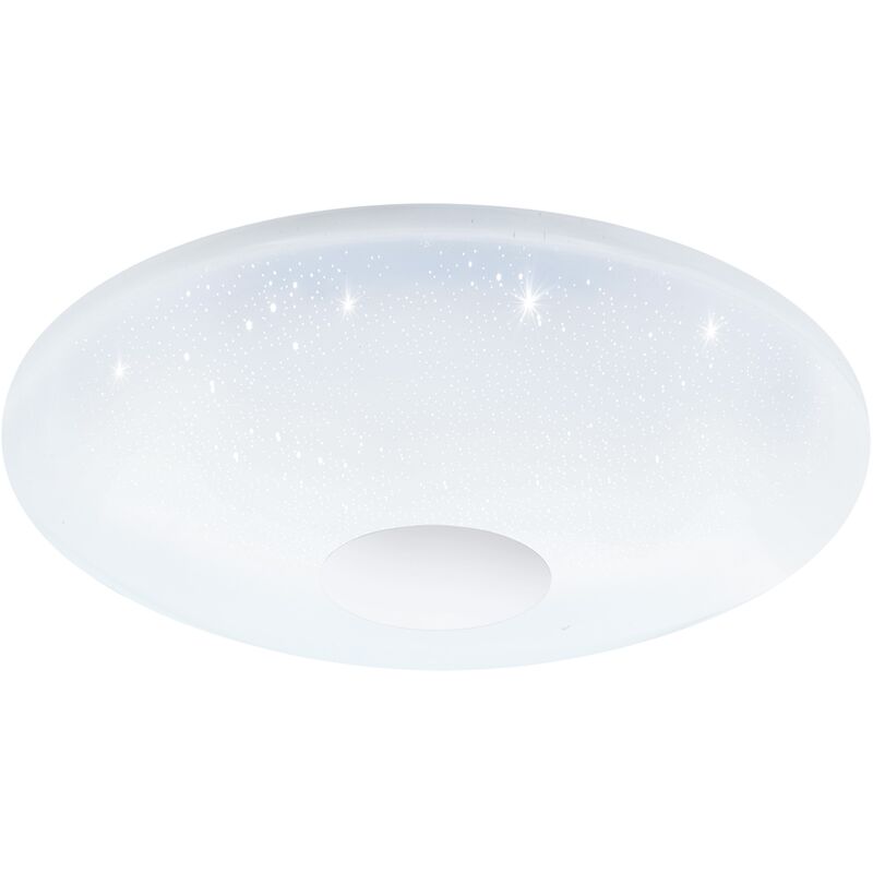 

Eglo voltago de c lámpara de pared/techo, acero, plástico M. Efecto Cristal, 17 W, blanco - Blanc