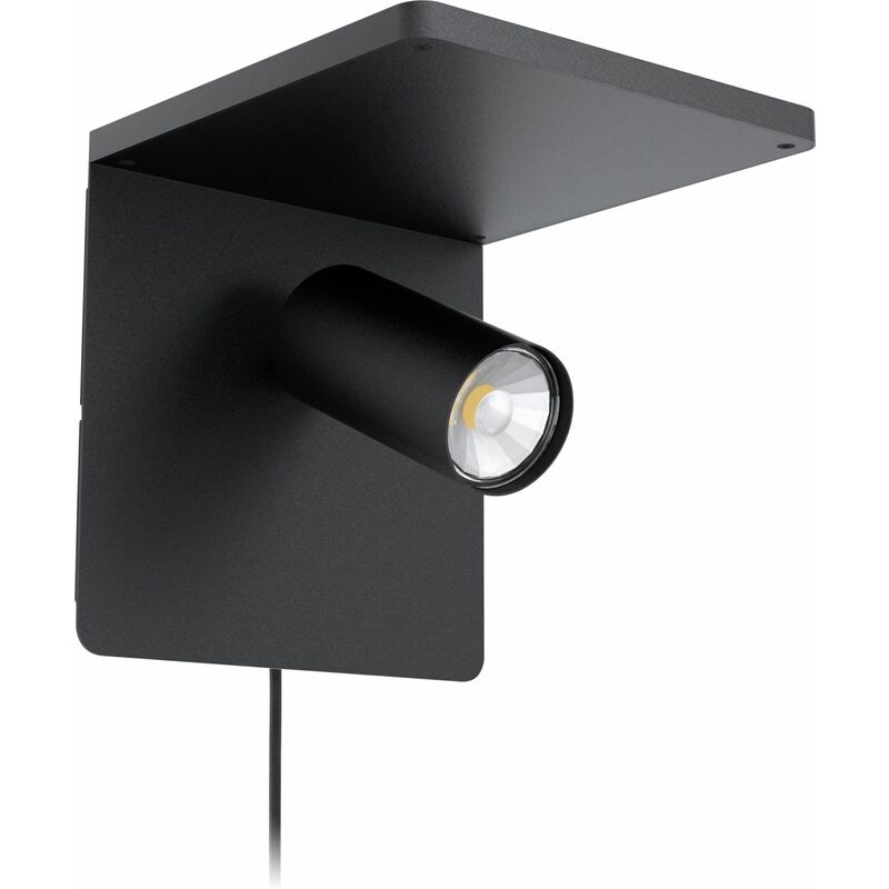 LED Wandleuchte Ciglie GU10 schwarz 18x18x21cm warmweiß inkl. Leuchtmittel - Eglo