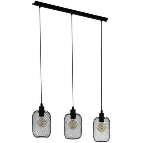 Eglo Wrington Lampadario a Sospensione, Nero