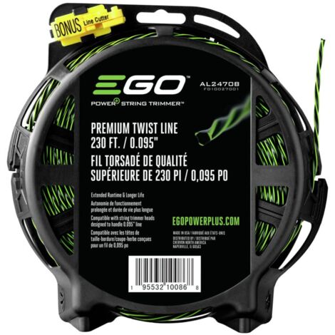 EGO AL2470B Premium Twist String, linea trimmer bi-componente (confezione sfusa), verde