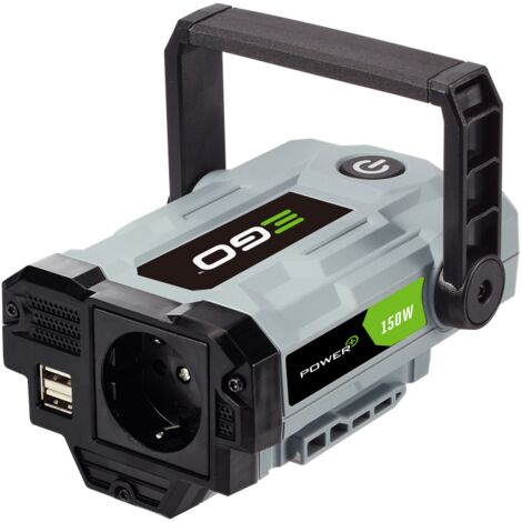 EGO PAD 1500 E Stromerzeuger Inverter 150 Watt 2 USB-Anschlüsse 1 Steckdose