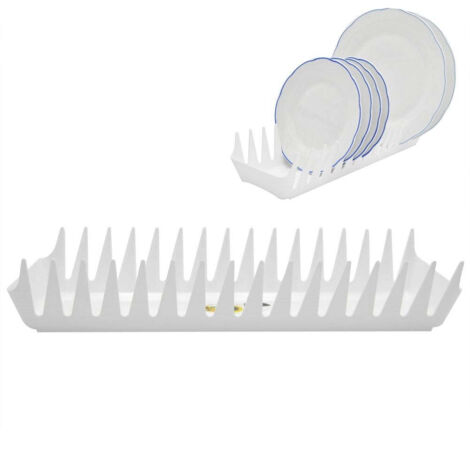 Egouttoir a assiettes en plastique blanc 39 cm