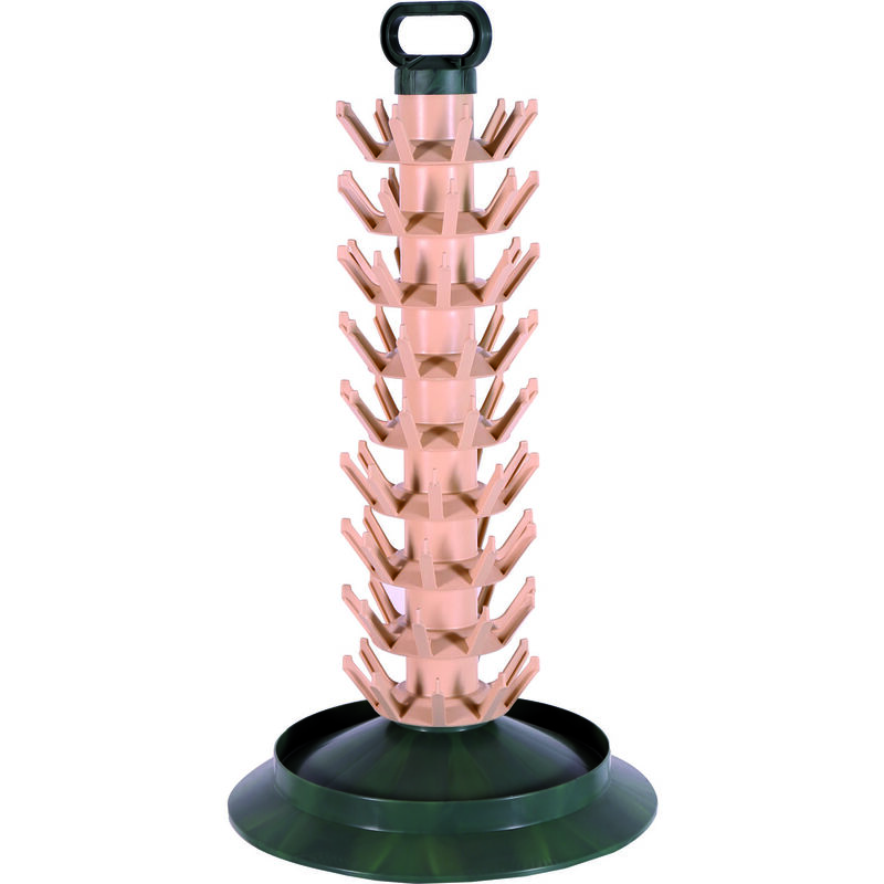 PORTE BOUTEILLES PLASTIQUE 81 PLACES AVEC ANSE ET BASE 40xH73 cm -12