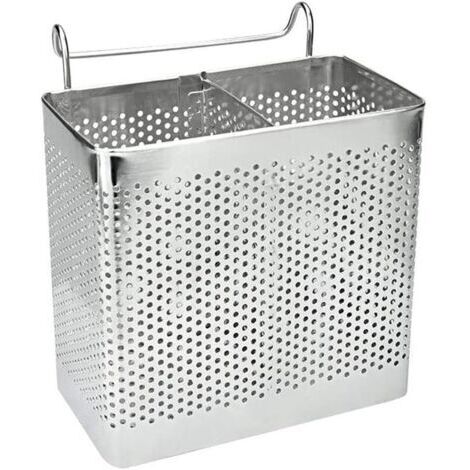 Égouttoir à couverts de cuisine, panier à couverts, porte-couverts, organisateur d'évier en acier inoxydable pour ranger et cuisiner des ustensiles, cuillère, fourchette
