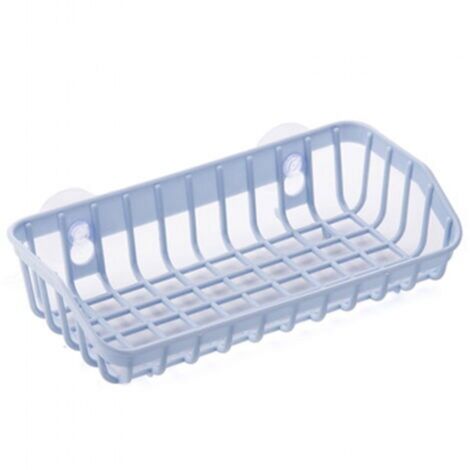 Égouttoir à ustensiles de  à double, égouttoir à vaisselle carré sans perçage, adapté aux s domestiques, bleu clair