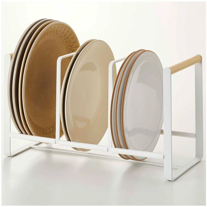 Gouttoir a vaisselle en métal blanc - Yamazaki