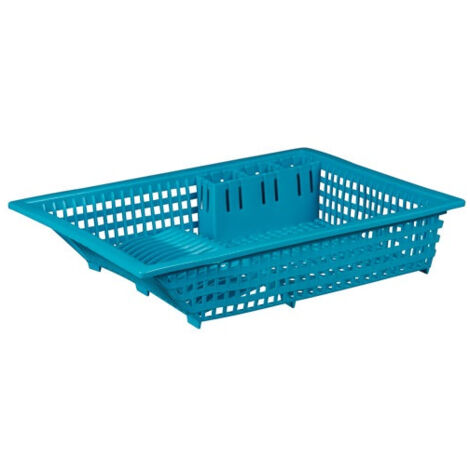 égouttoir à Vaisselle 18 Couverts Bleu - Green Line - Aluminium Et Plastiq