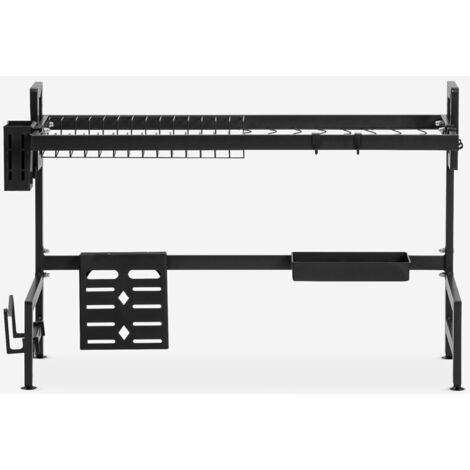 TentHome Egouttoir Vaisselle INOX Pliable Murale Avec 5 Crochets