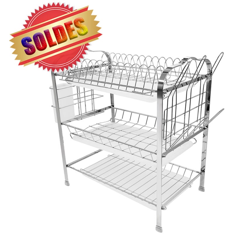 Skecten - gouttoir à vaisselle métal 3 niveaux - Type 2