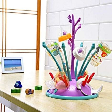 Égouttoir-Biberons Arbre - Portable - Réservoir d’égouttage intégré - Non toxique et sans odeur