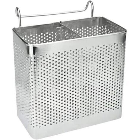 Égouttoir Crediri pour couverts de cuisine, panier à couverts, porte-couverts, organisateur d'évier en acier inoxydable pour ranger et utiliser les ustensiles de cuisine, cuillères, fourchettes