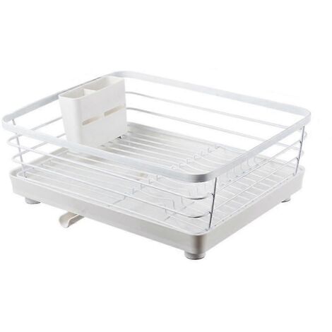 Égouttoir de cuisine, égouttoir à vaisselle, panier d'égouttage, support pour assiettes, assiettes, baguettes, rangement pour vaisselle.