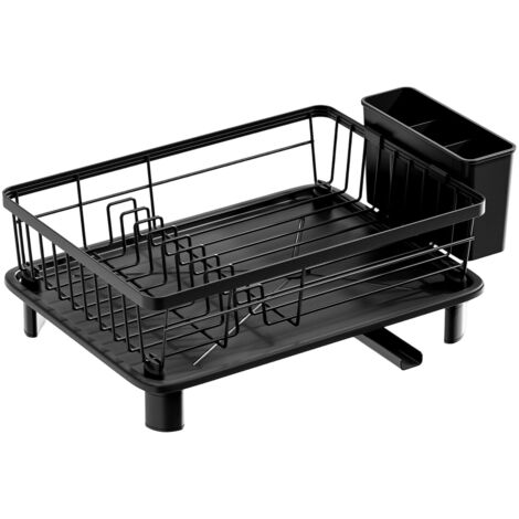Égouttoir de cuisine LOLLANDA, étagère de rangement compacte pour plan de travail, égouttoir à couverts en acier inoxydable