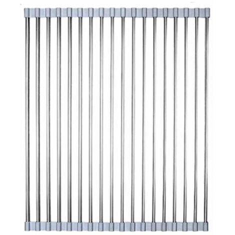 Égouttoir de cuisine pliable et détachable, article ménager pratique, facile à nettoyer et à utiliser (noir, 4736 cm)