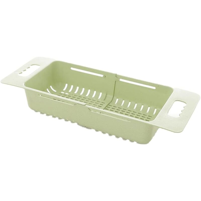 Égouttoir de cuisine rétractable en plastique pour légumes, fruits et panier de rangement