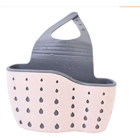 Égouttoir de rangement pour évier de cuisine (rose)
