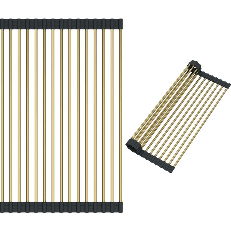 Granitan - gouttoir d'évier en acier doré roulé