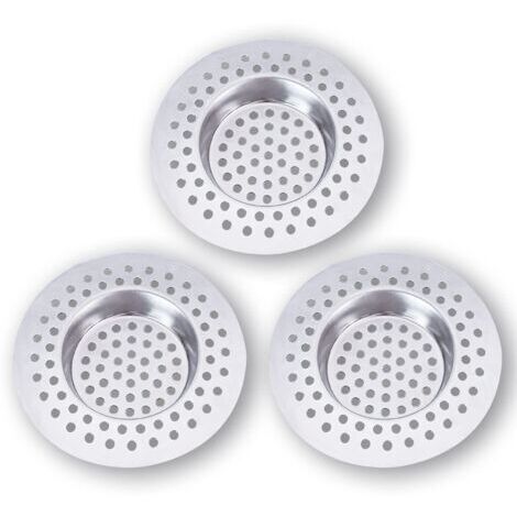 Égouttoir d'évier en acier inoxydable (lot de 3), accessoires de cuisine, salle de bain, cuisine