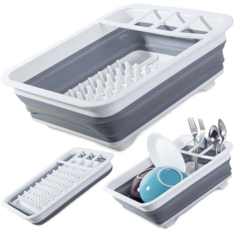 Égouttoir pliant en silicone pour le séchage des casseroles