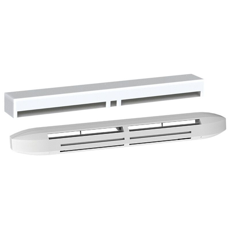Atlantic - Entree D'Air Hygroréglable Acoustisque 5/45 avec Rallonge et Capuchon Façade 42Db Blanc 526503