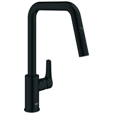 EH-SPT-Batterie Eurosmart 30619 h. Auslauf Dual Spülbrause matt black
