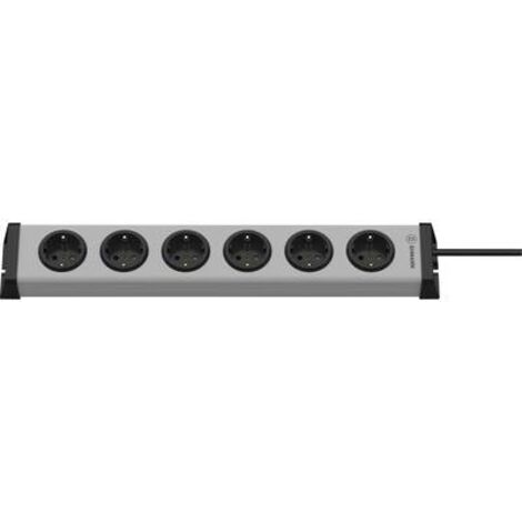 Ehmann 0200x00062301 multipresa grigia e nera 6 prese