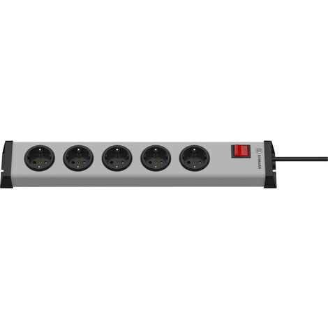 Ehmann 0201x00052303 Steckdosen-Verteiler  Grau, Schwarz Schutzkontakt 1 St.