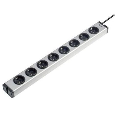 Ehmann 0600x00082031 Multipresa 8 scomparti Alluminio Schuko 1 pz.